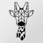 Wallity Gıraffe Metal Decor Negro